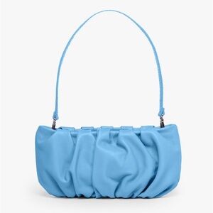 STAUD Leather Bean Bag - Azure (Price Firm)